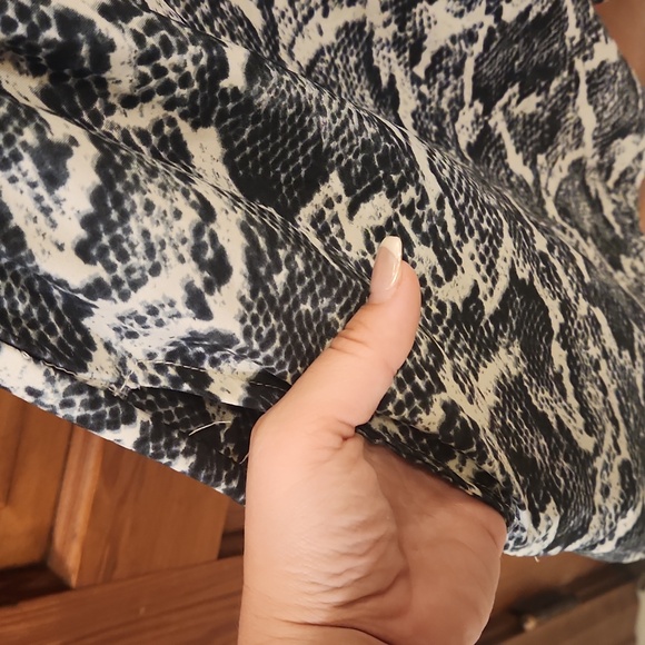 DONATION SALE, BOGO FREE Blue and white snake skin dress - Picture 2 of 4